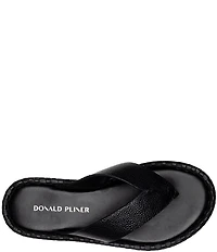 Donald Pliner Dasara Leather Woven Platform Thong Sandals