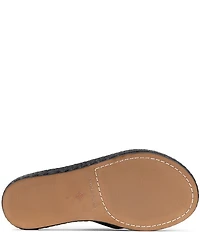 Donald Pliner Dasara Leather Woven Platform Thong Sandals