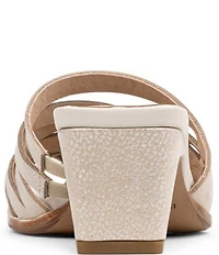 Donald Pliner Dayvi Metallic Tumbled Leather Toe Ring Dress Sandals