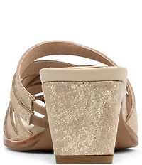 Donald Pliner Dayvi Metallic Tumbled Suede Toe Ring Dress Sandals