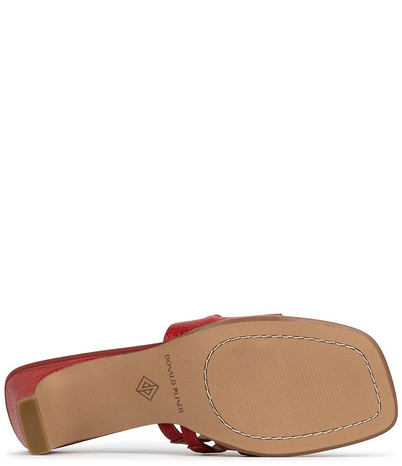 Donald Pliner Dayvi Tumbled Leather Toe Ring Dress Sandals
