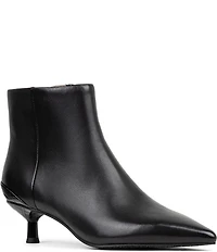 Donald Pliner Dazha Leather Kitten Heel Dress Booties