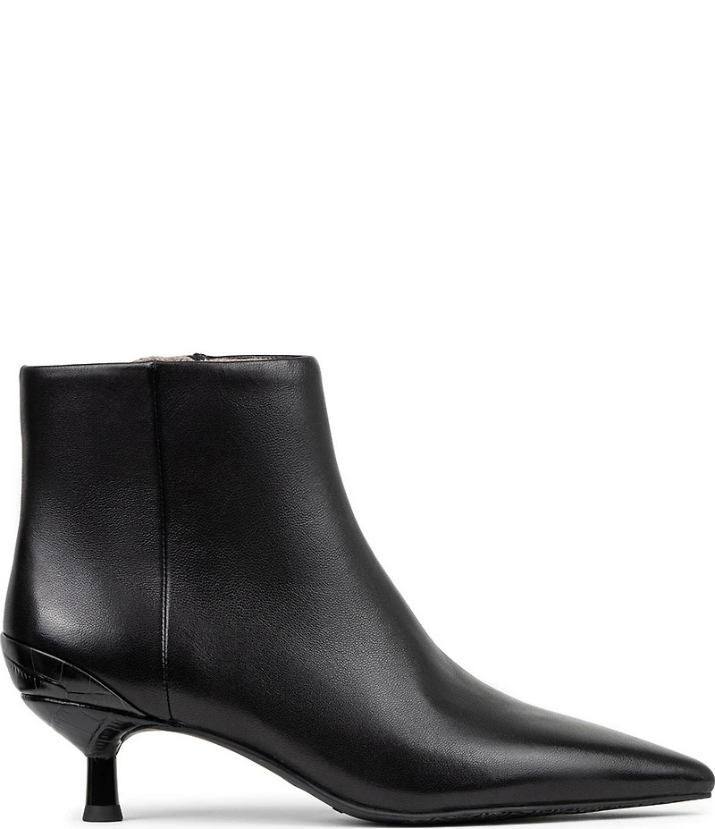 Donald Pliner Dazha Leather Kitten Heel Dress Booties