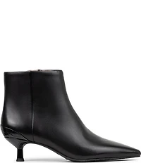 Donald Pliner Dazha Leather Kitten Heel Dress Booties