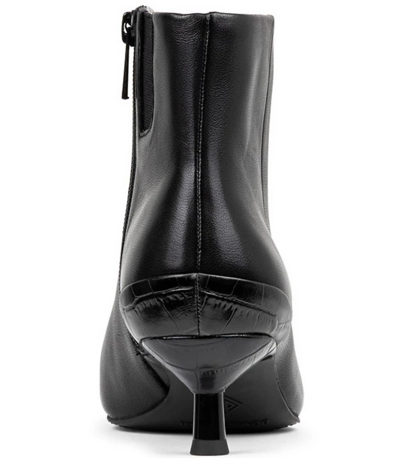 Donald Pliner Dazha Leather Kitten Heel Dress Booties