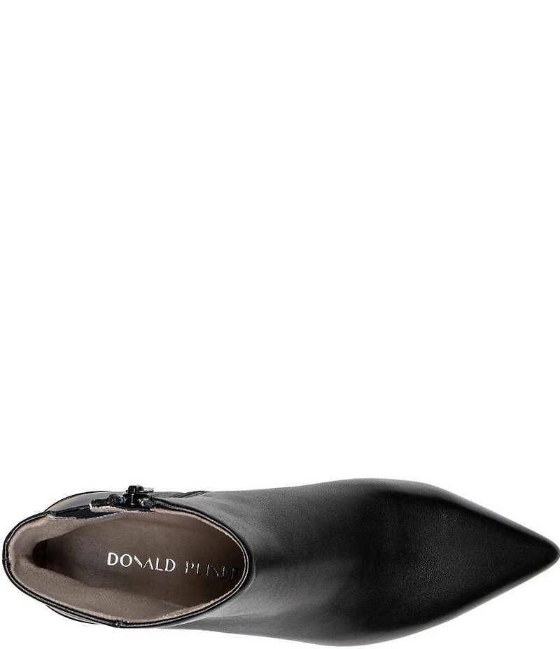 Donald Pliner Dazha Leather Kitten Heel Dress Booties