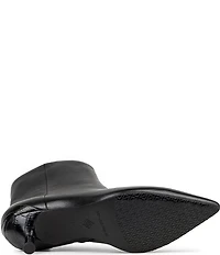 Donald Pliner Dazha Leather Kitten Heel Dress Booties