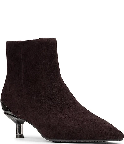 Donald Pliner Dazha Suede Kitten Heel Dress Booties