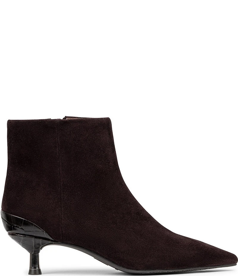 Donald Pliner Dazha Suede Kitten Heel Dress Booties