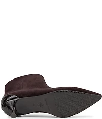 Donald Pliner Dazha Suede Kitten Heel Dress Booties