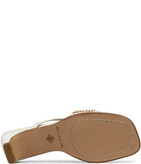 Donald Pliner Dhora Silk Asymmetrical Thong Beaded Slide Sandals