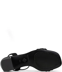 Donald Pliner Doyenne Crepe Elastic Ankle Strap Jewel Ornament Dress Sandals