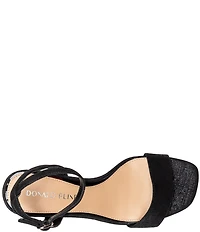 Donald Pliner Doyenne Distressed Metallic Leather Ankle Strap Dress Sandals