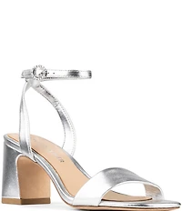 Donald Pliner Doyenne Metallic Leather Ankle Strap Dress Sandals