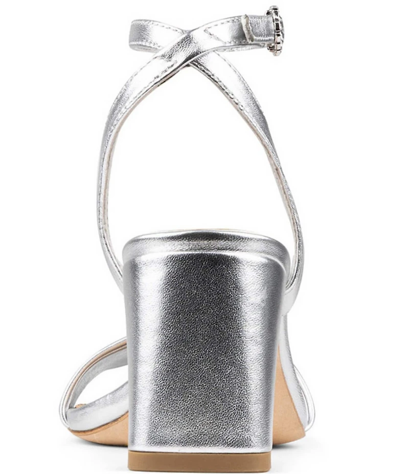 Donald Pliner Doyenne Metallic Leather Ankle Strap Dress Sandals