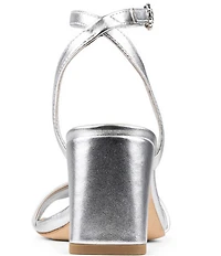 Donald Pliner Doyenne Metallic Leather Ankle Strap Dress Sandals