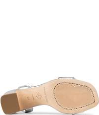 Donald Pliner Doyenne Metallic Leather Ankle Strap Dress Sandals