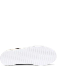 Donald Pliner Dreamboat Leopard Print Haircalf Platform Sneakers