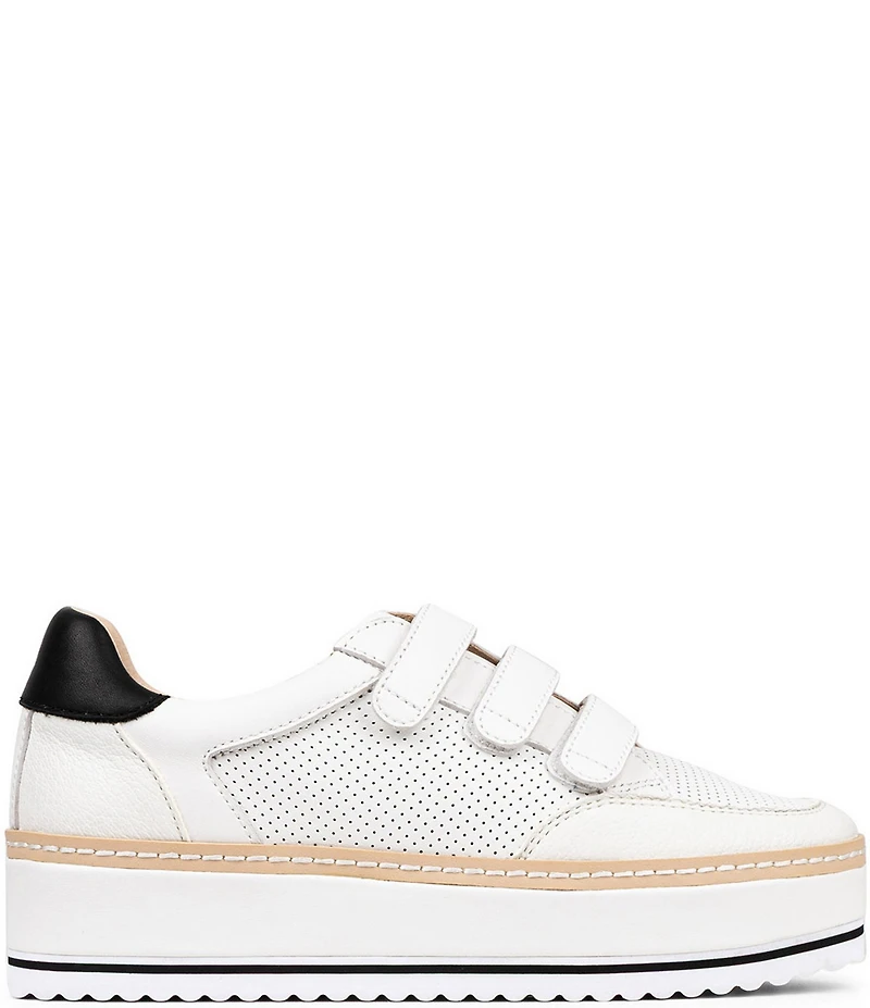 Donald Pliner Dreamboat Perforated Leather Platform Sneakers