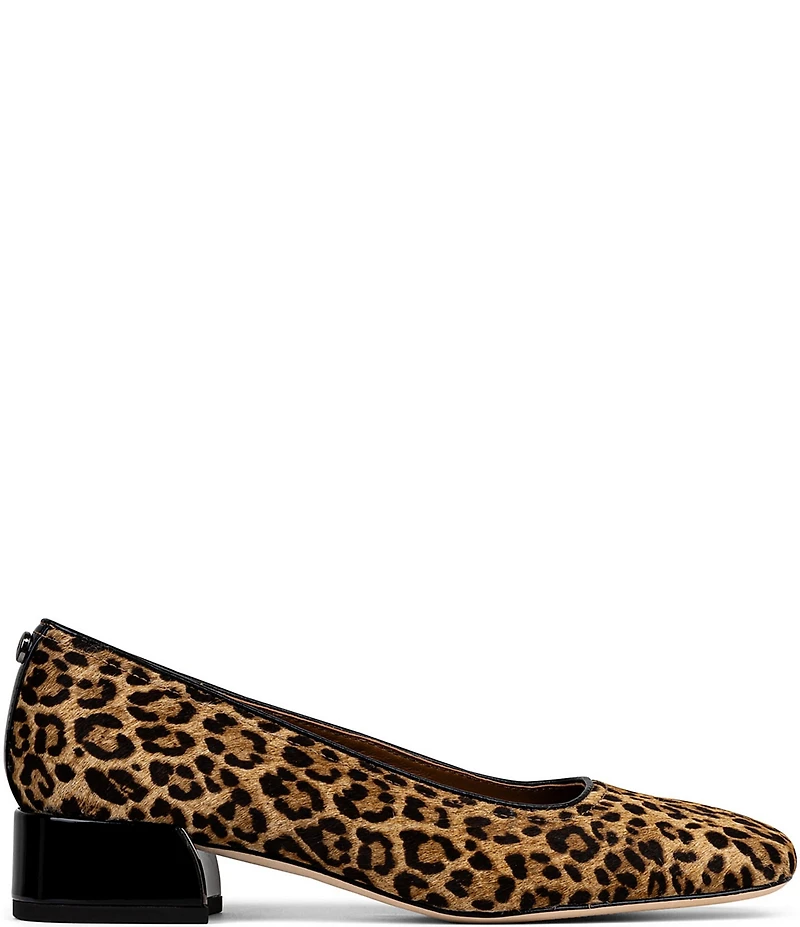 Donald Pliner Drew Leopard Printed Calf Hair Pumps