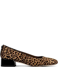 Donald Pliner Drew Leopard Printed Calf Hair Pumps