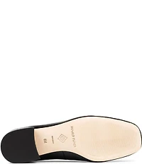 Donald Pliner Dreww Crinkle Patent Leather Croco Block Heel Pumps