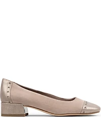 Donald Pliner Dreww Suede Perforated Cap Toe Pumps