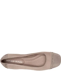 Donald Pliner Dreww Suede Perforated Cap Toe Pumps