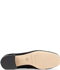 Donald Pliner Dreww Suede Perforated Patent Cap Toe Pumps