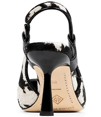 Donald Pliner Elliemay Cow Print Calf Hair Slingback Pumps