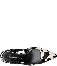 Donald Pliner Elliemay Cow Print Calf Hair Slingback Pumps