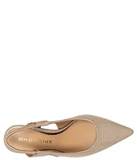Donald Pliner Elliemay Raffia Leather Slingback Pumps