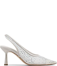 Donald Pliner Eloise Crystal Embellished Mesh Slingback Dress Pumps