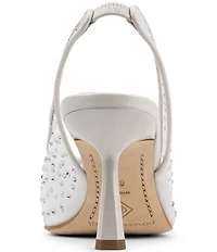 Donald Pliner Eloise Crystal Embellished Mesh Slingback Dress Pumps