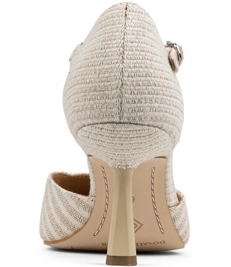 Donald Pliner Epyc Striped Linen Pointed Toe Pumps