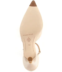 Donald Pliner Epyck Metallic Leather Pointed Toe d'Orsay Dress Pumps
