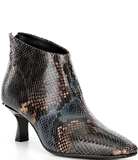 Donald Pliner Fanfair Snake Print Leather Shooties