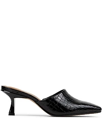 Donald Pliner Fannie Croco Print Leather Dress Mules
