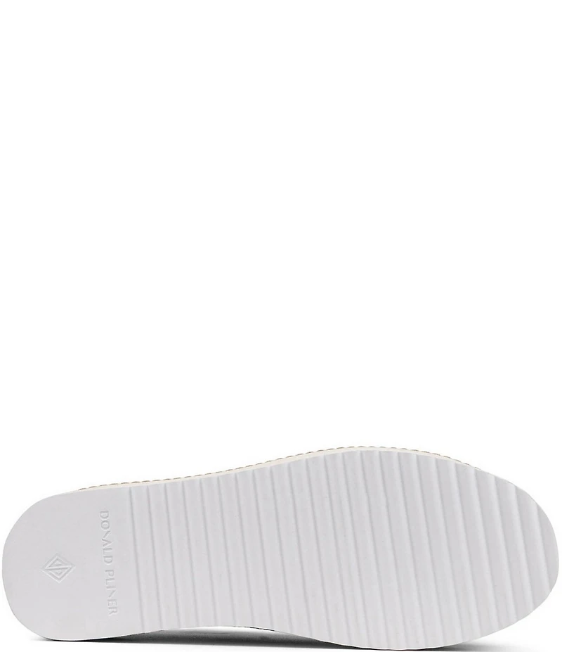 Donald Pliner Fatimah Textured Zipper Lace Up Platform Sneakers