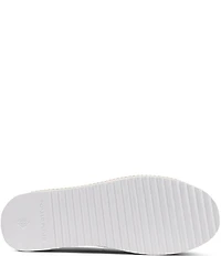 Donald Pliner Fatimah Textured Zipper Lace Up Platform Sneakers