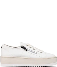 Donald Pliner Fatimah Zipper Lace Up Platform Sneakers