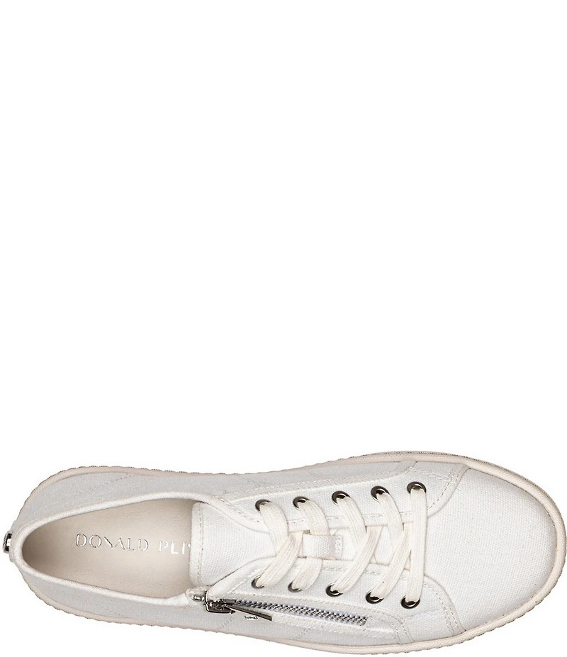 Donald Pliner Fatimah Zipper Lace Up Platform Sneakers