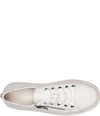 Donald Pliner Fatimah Zipper Lace Up Platform Sneakers