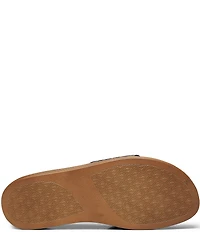 Donald Pliner Fifi Crocodile Patent Leather Platform Thong Sandals