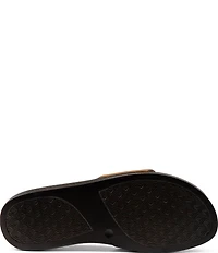 Donald Pliner Fifi Leather Platform Wedge Thong Sandals