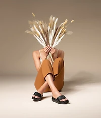 Donald Pliner Fifi Soft Leather Platform Wedge Thong Sandals