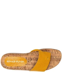 Donald Pliner Fifi Leather Wedge Thong Sandals