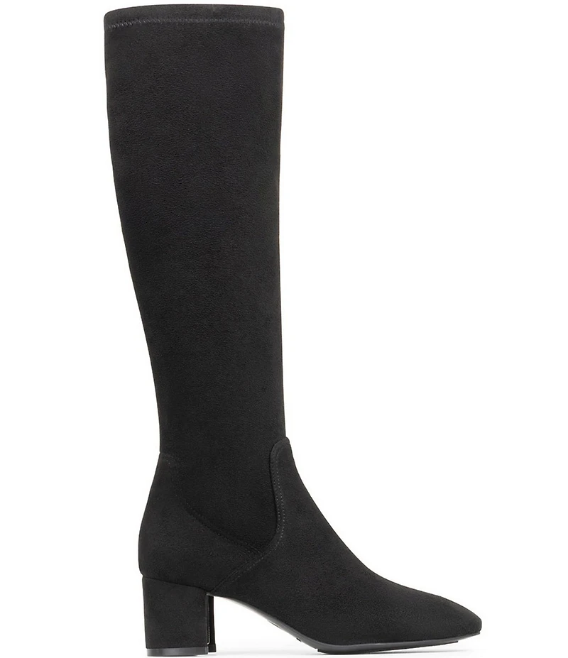 Donald Pliner Florish Stretch Square Toe Block Heel Tall Boots