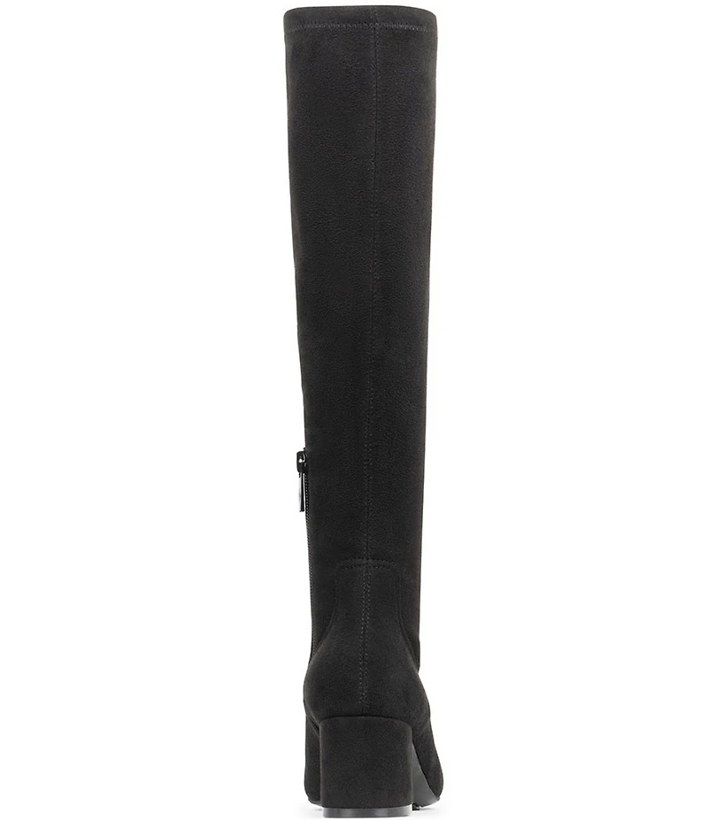 Donald Pliner Florish Stretch Square Toe Block Heel Tall Boots
