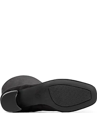 Donald Pliner Florish Stretch Square Toe Block Heel Tall Boots